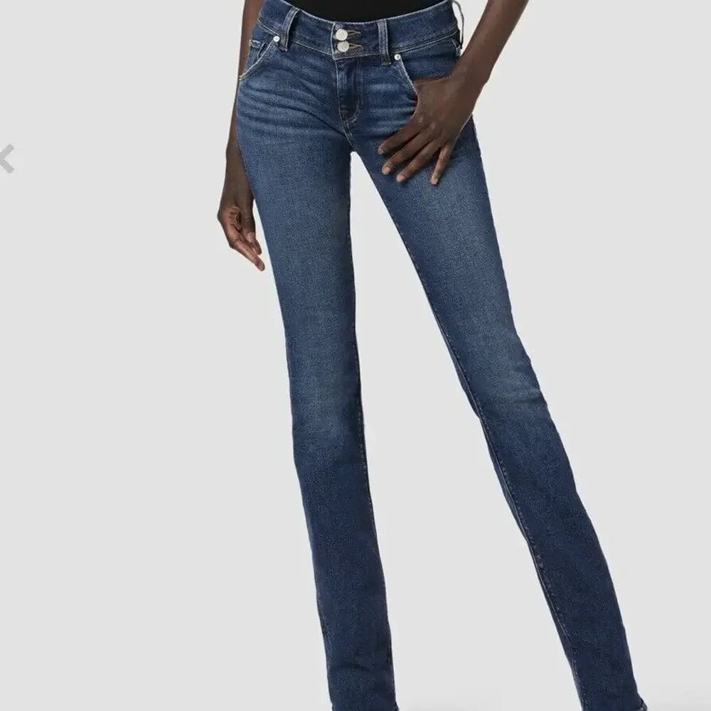 HUDSON Beth Mid-Rise Baby Bootcut Jean Womens Size 24 Medium Denim Blue - Picture 1 of 11